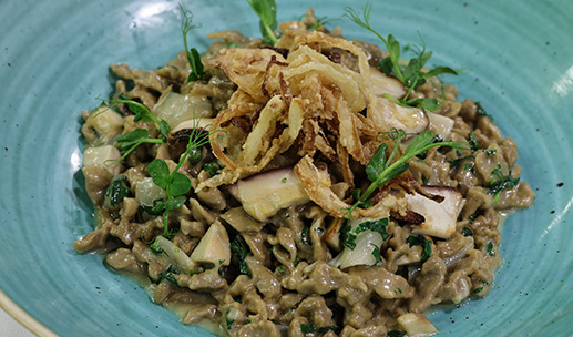STEINPILZSPÄTZLE